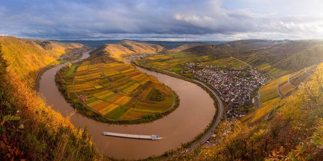 View of the Moselle from above.